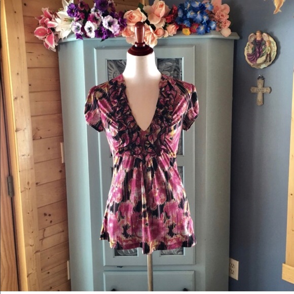 HeartSoul Tops - HEART & SOUL Blouse with Tie Back. So Pretty! NEW!